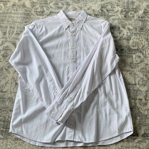 Faherty men’s white long sleeve button up, size large
